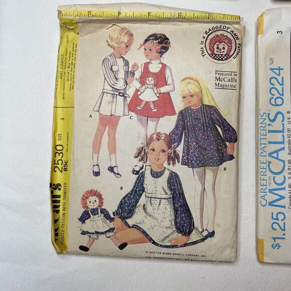 McCall’s And Simplicity Vintage Children’s Sewing Patterns 1970s 1960s - Picture 5 of 7